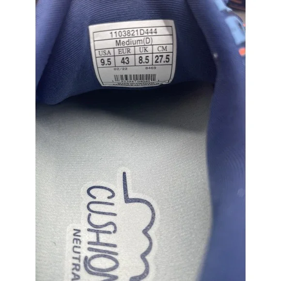 Tried On Brooks Glycerin 20 Men's Blue Orange Running Shoes Size 9.5 D - Picture 13 of 13